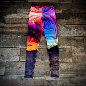 BlackMilk Fire and ice Sunrise Sunset leggings M